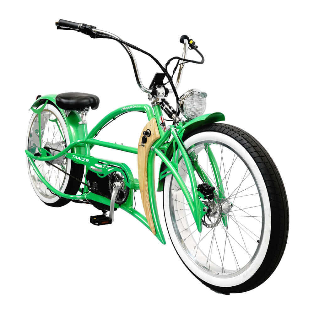 Tracer Signature Pro 26" 800W Chopper Cruiser Electric Bike w/ USB & Cigarette Lighter