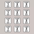 E-Bike Frame ID Number Stickers — 12 Pack