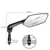 Vanpowers 360° Adjustable Diamond-Shape Rearview Mirror