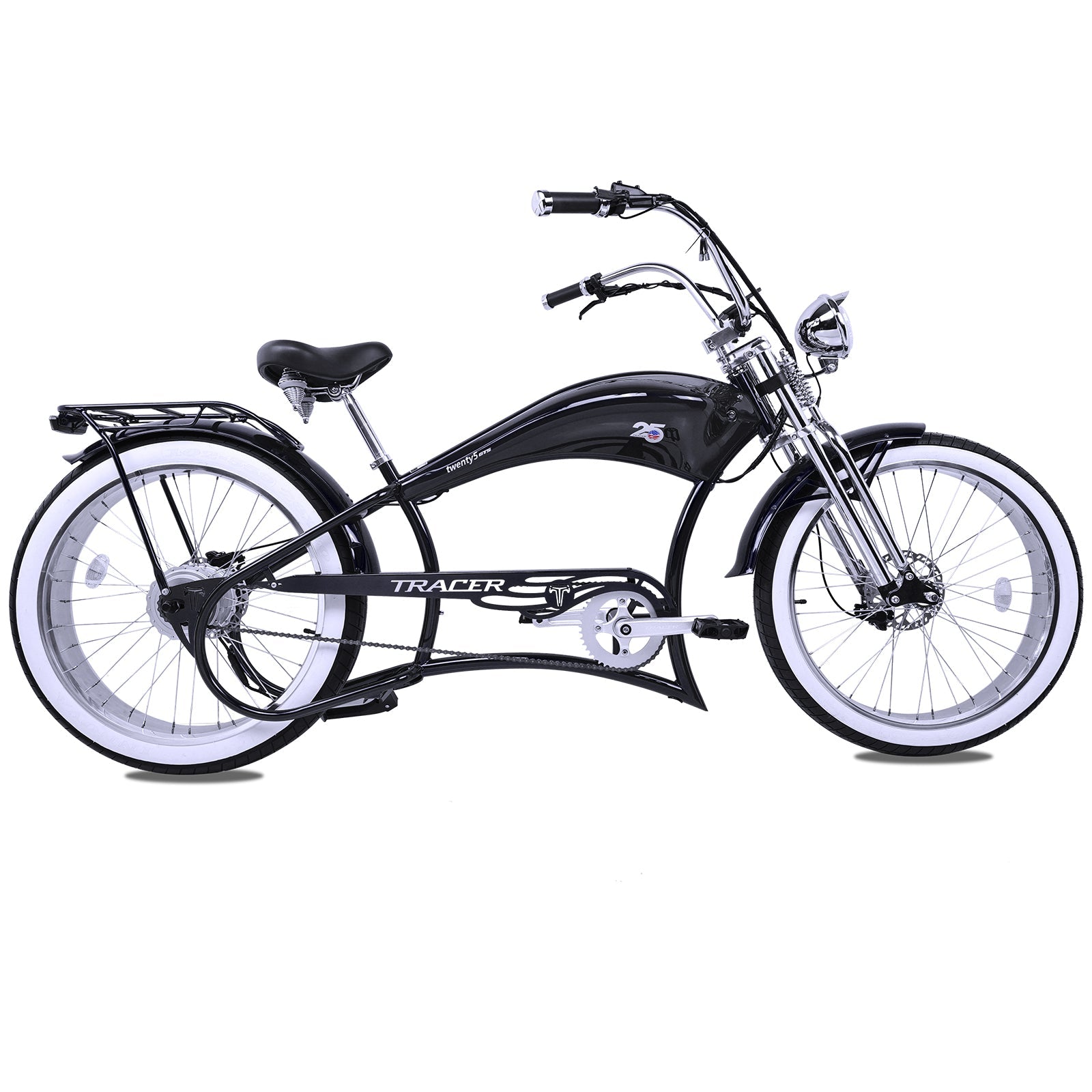 Twenty5 800W Chopper Stretch Cruiser Ebike