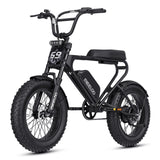 Meelod DK200F moped-style fat tire electric bike side view