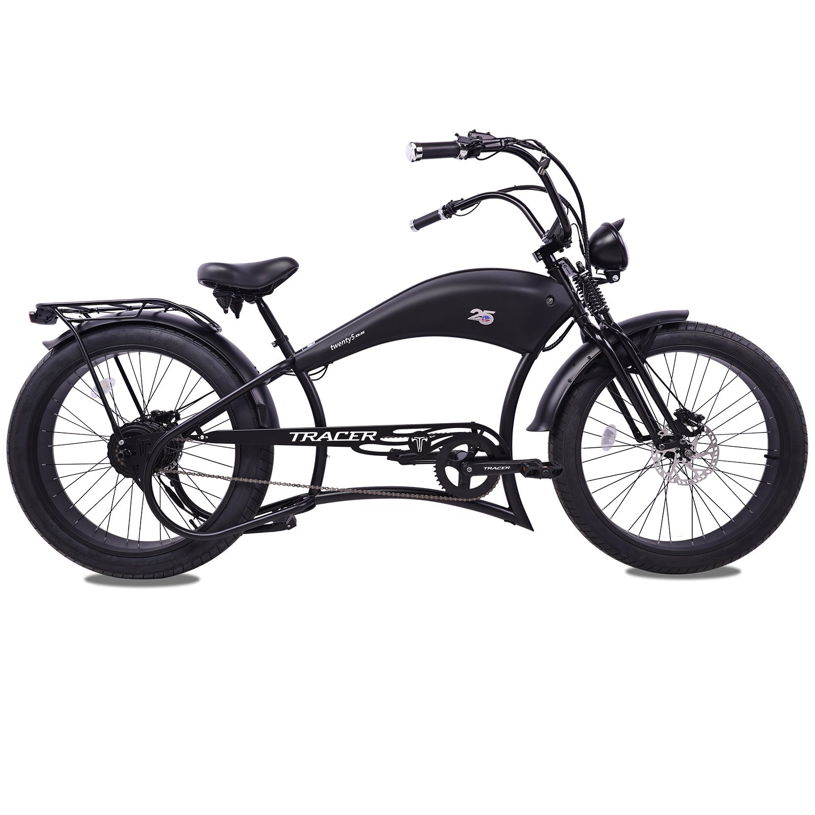 Twenty5 800W Chopper Stretch Cruiser Ebike