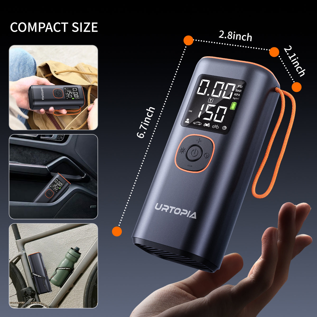 Urtopia Portable Cordless Air Pump