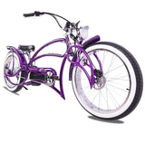 Micargi Tracer Beyond Pro stretch chopper ebike, detail view 2