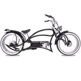 Micargi Tracer Beyond Pro stretch chopper ebike, detail view