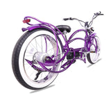 Micargi Tracer Beyond Pro stretch chopper ebike, detail view 3