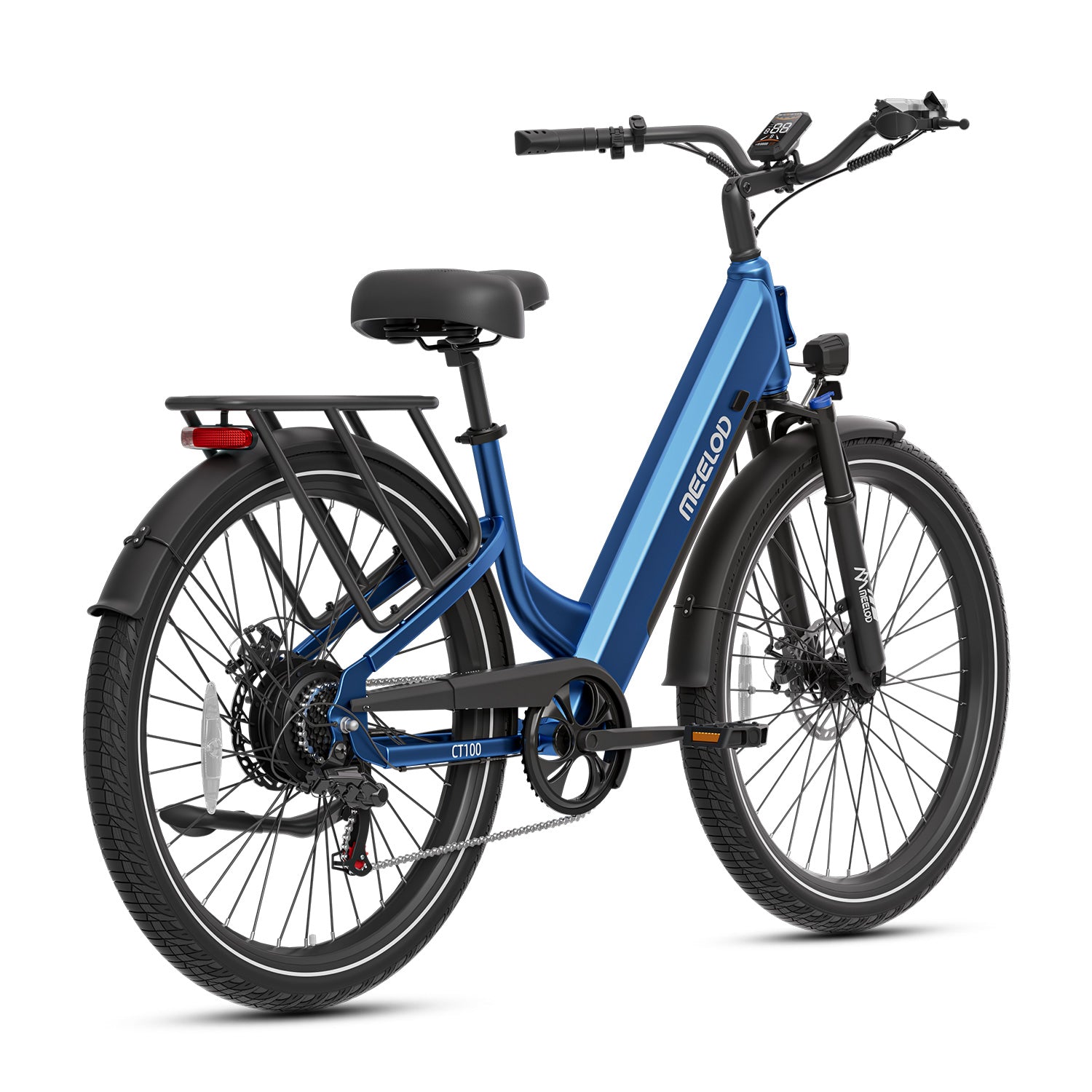 Meelod CT100 electric bike detail shot