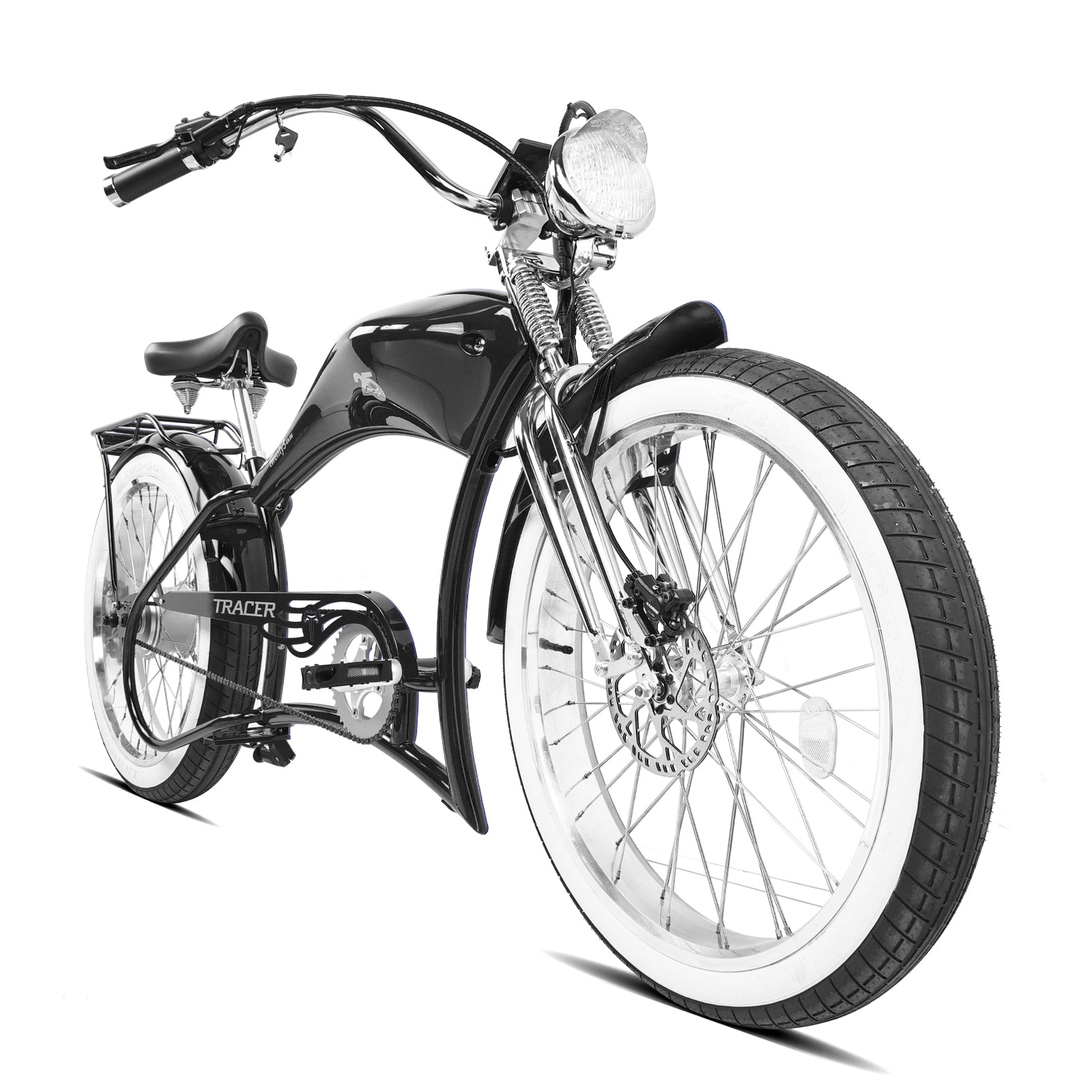 Tracer Twenty5 800W Chopper Stretch Cruiser Ebike