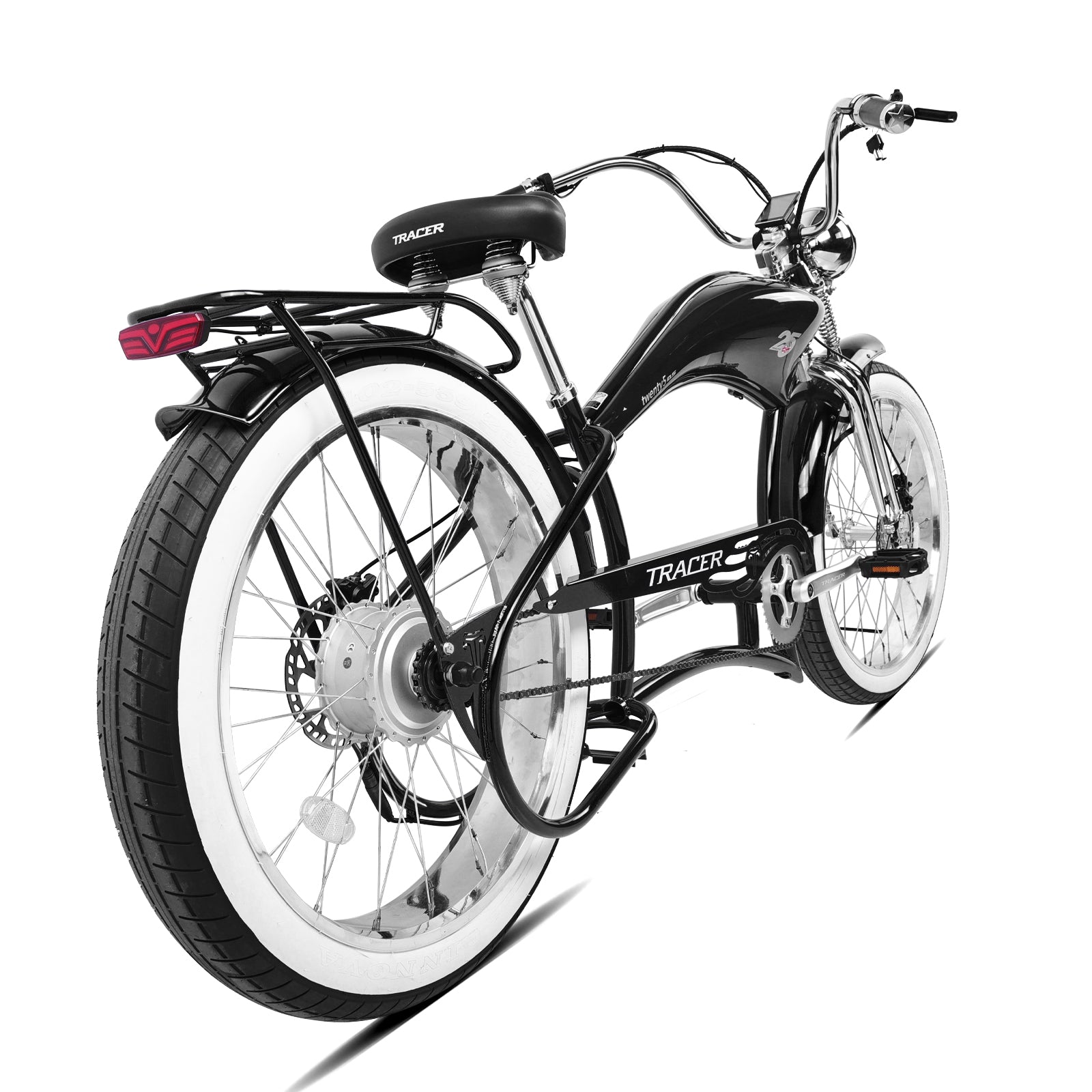 Tracer Twenty5 800W Chopper Stretch Cruiser Ebike