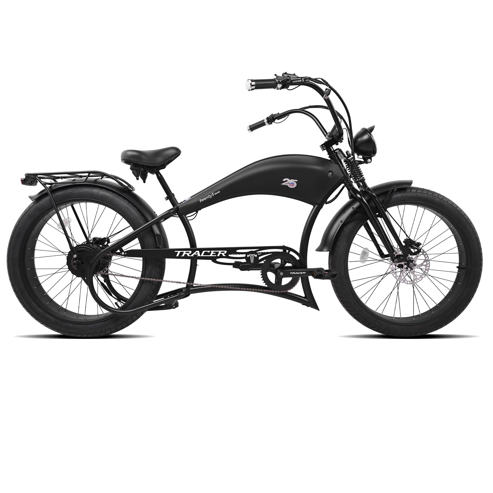 Tracer Twenty5 800W Chopper Stretch Cruiser Ebike