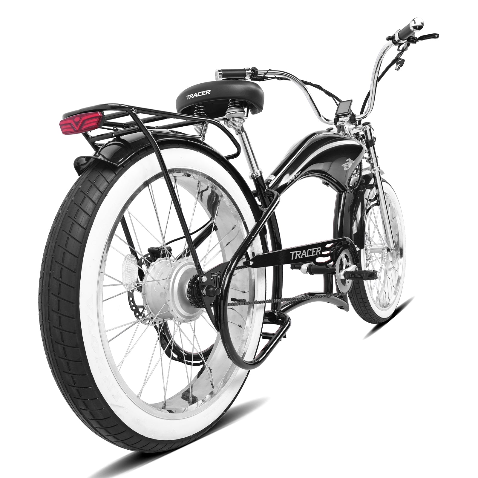 Tracer Twenty5 800W Chopper Stretch Cruiser Ebike