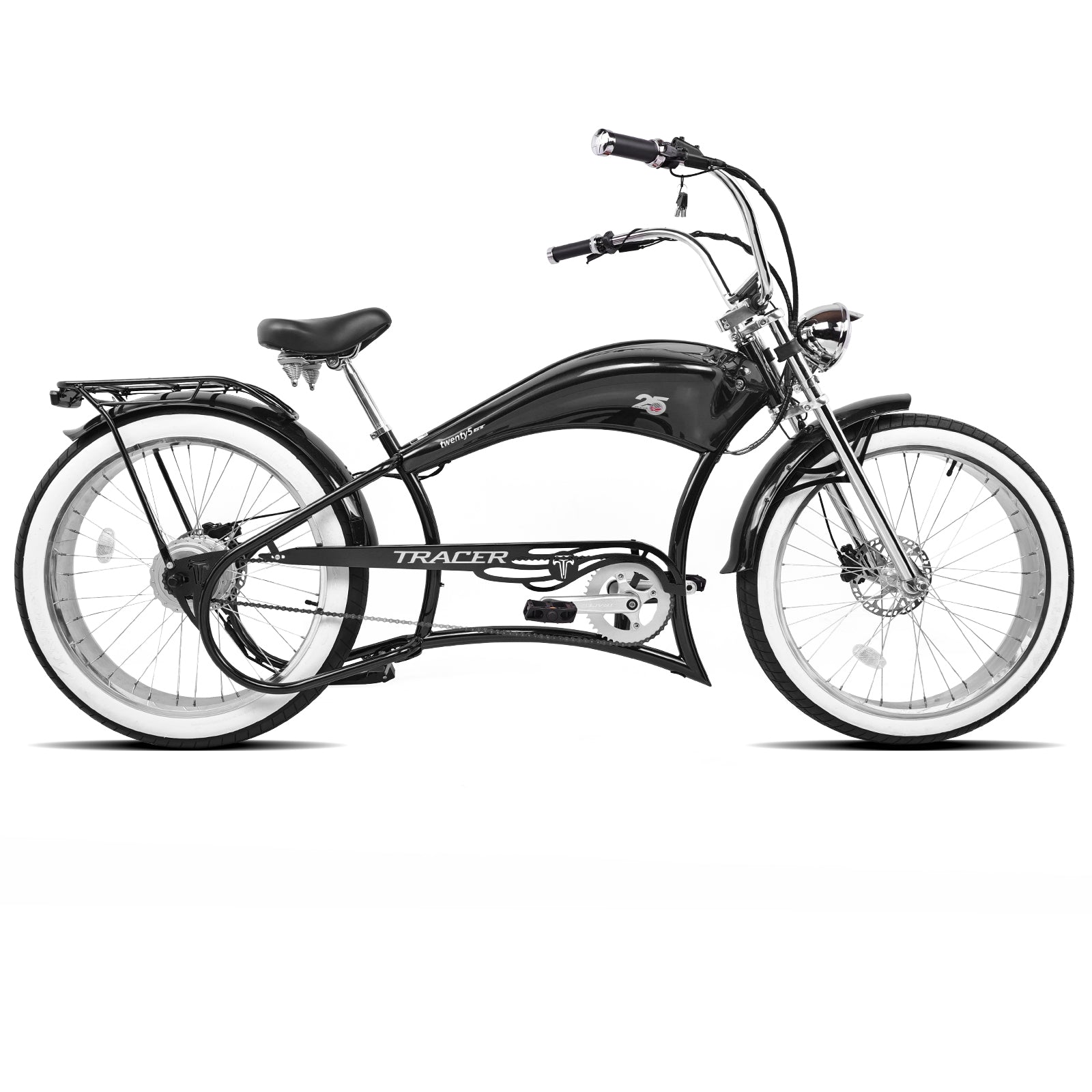 Tracer Twenty5 800W Chopper Stretch Cruiser Ebike