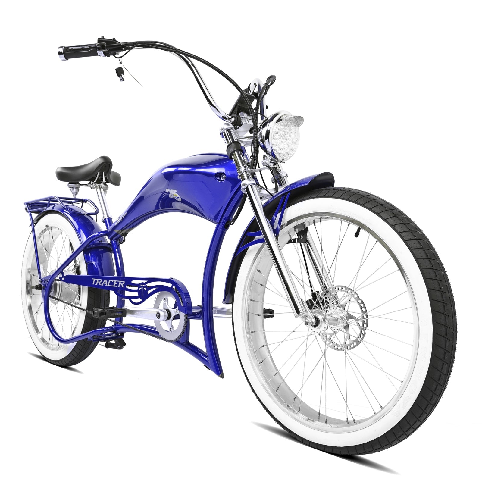 Tracer Twenty5 800W Chopper Stretch Cruiser Ebike