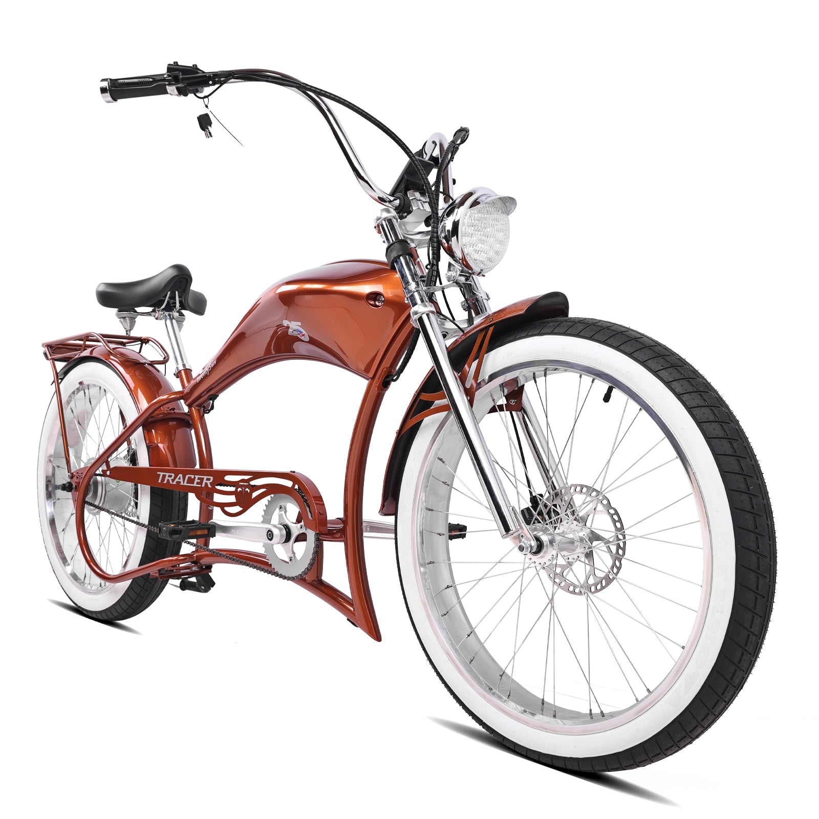 Tracer Twenty5 800W Chopper Stretch Cruiser Ebike