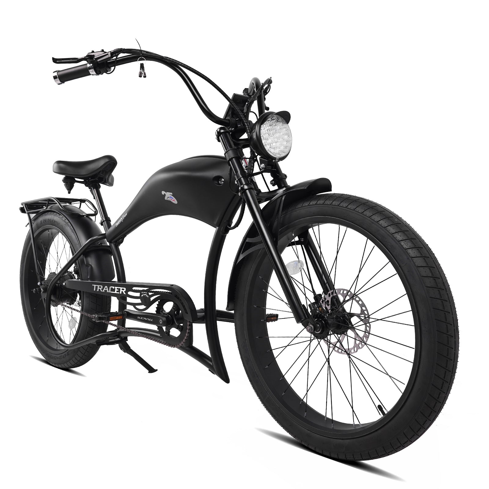 Tracer Twenty5 800W Chopper Stretch Cruiser Ebike