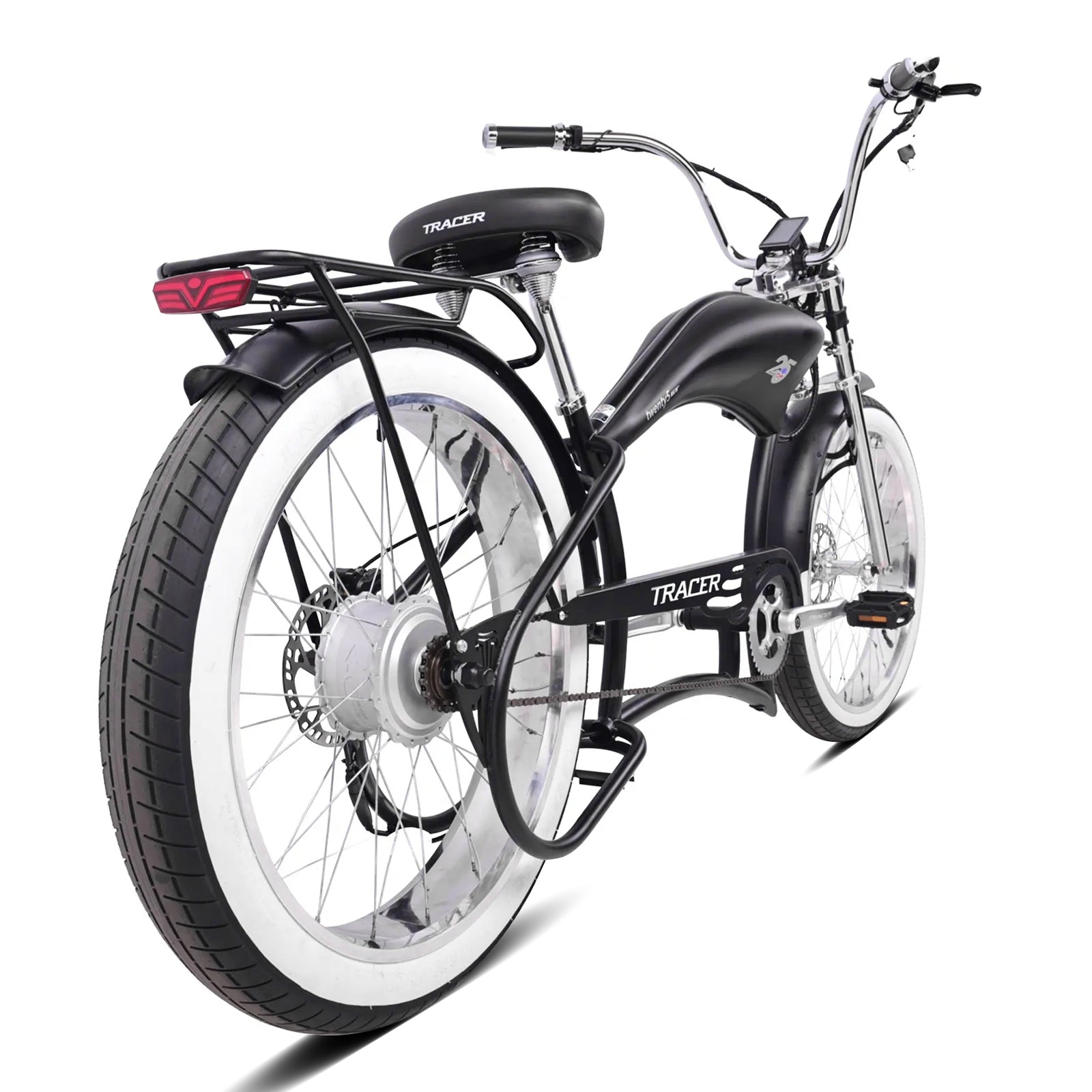 Tracer Twenty5 800W Chopper Stretch Cruiser Ebike