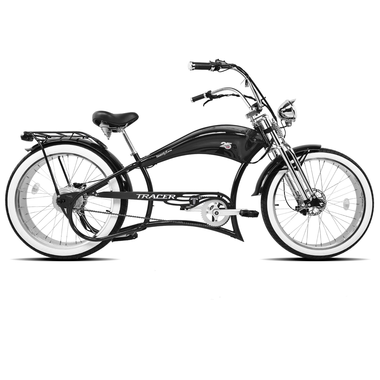 Tracer Twenty5 800W Chopper Stretch Cruiser Ebike