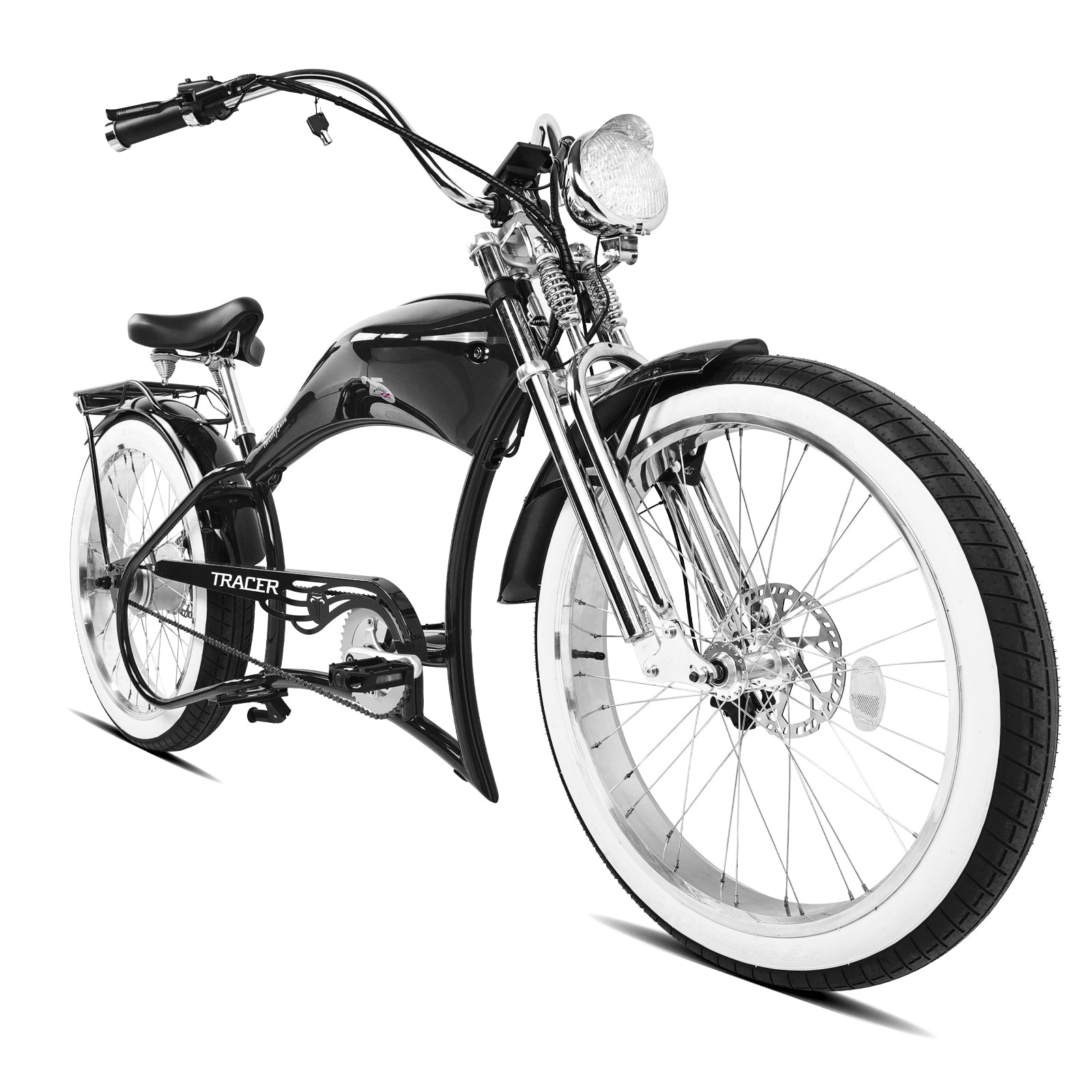 Tracer Twenty5 800W Chopper Stretch Cruiser Ebike