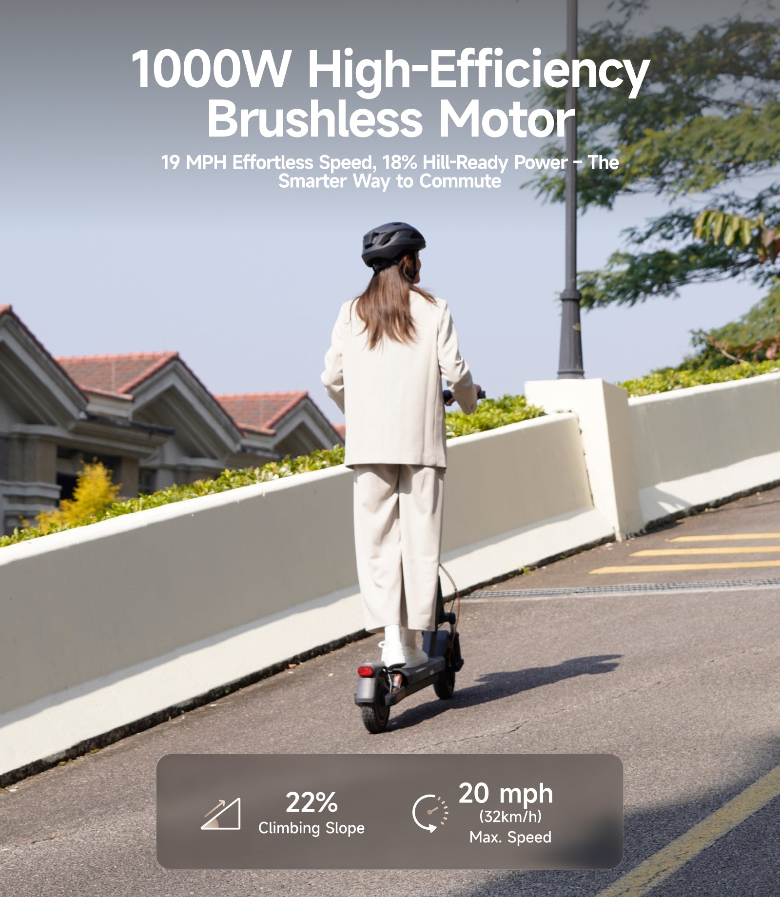 NAVEE GT3 Pro Electric Scooter｜Dual Spring Shock Suspension｜37.3miles Eco-range｜1000W