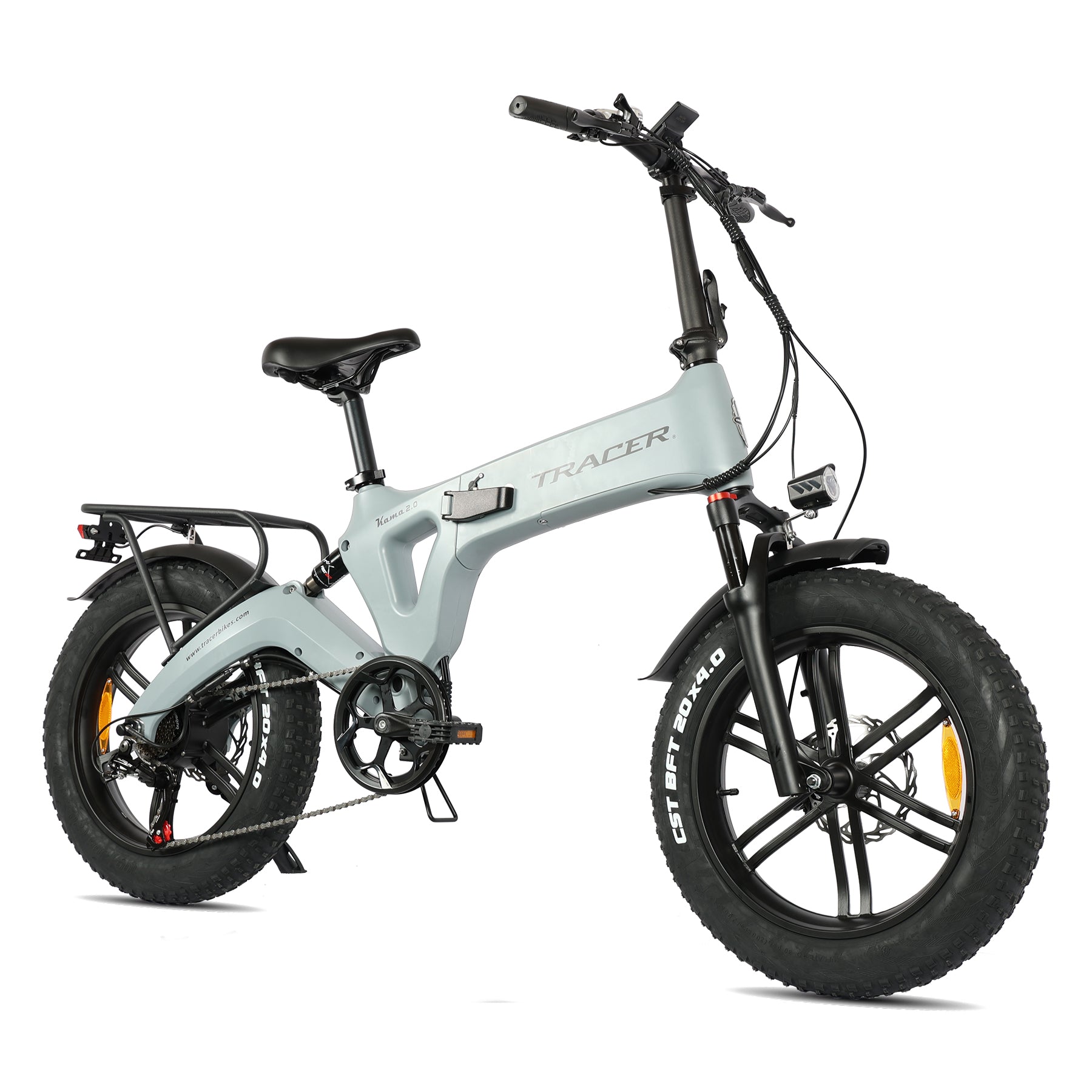 Tracer KAMA 2.0 folding e-bike, folded