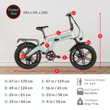 Tracer KAMA 2.0 folding e-bike, detail view