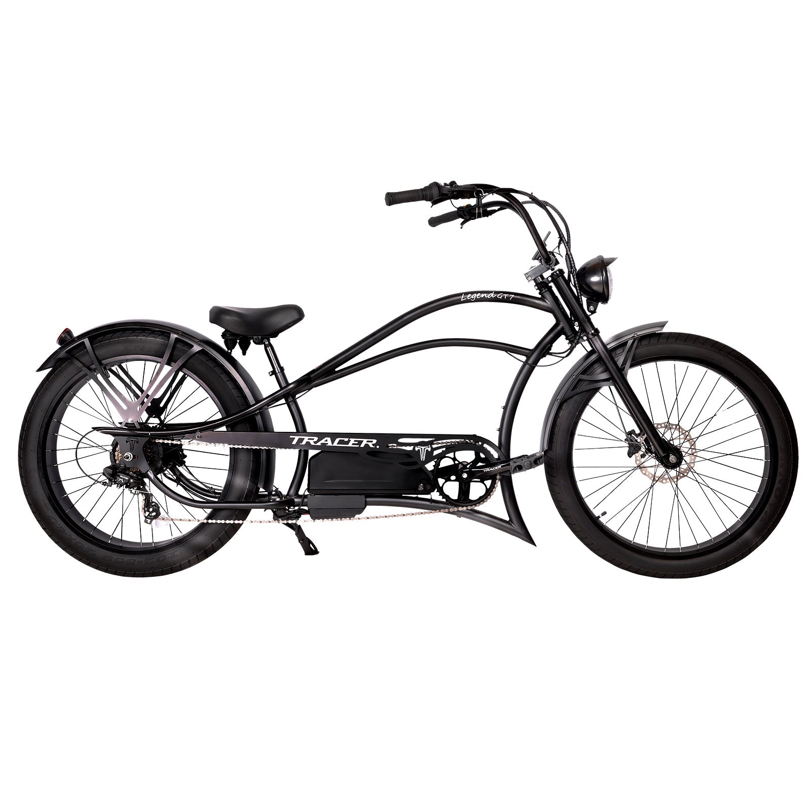 26" Legend GT7 1000W Stretch Cruiser Chopper Bike