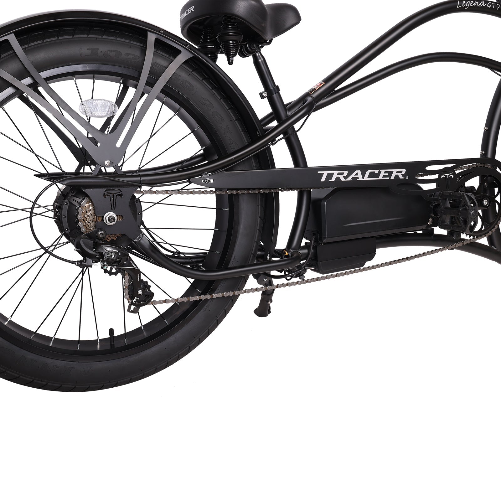 26" Legend GT7 1000W Stretch Cruiser Chopper Bike
