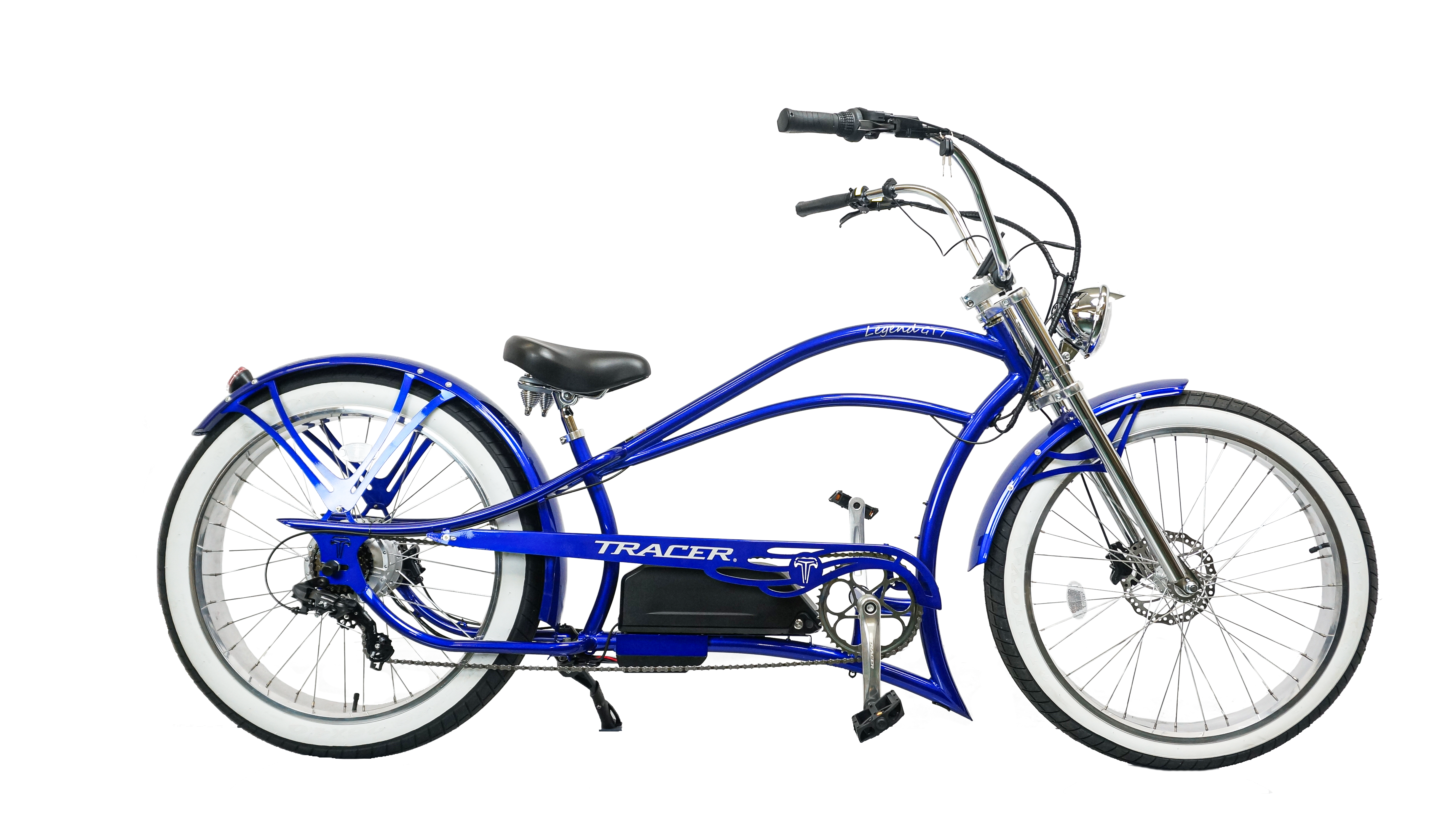 26" Legend GT7 1000W Stretch Cruiser Chopper Bike