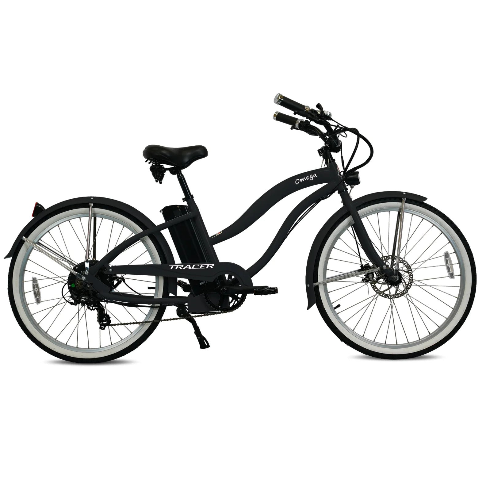 Tracer OMEGA 500W 26" 7-Speed Electric Beach Cruiser Bike