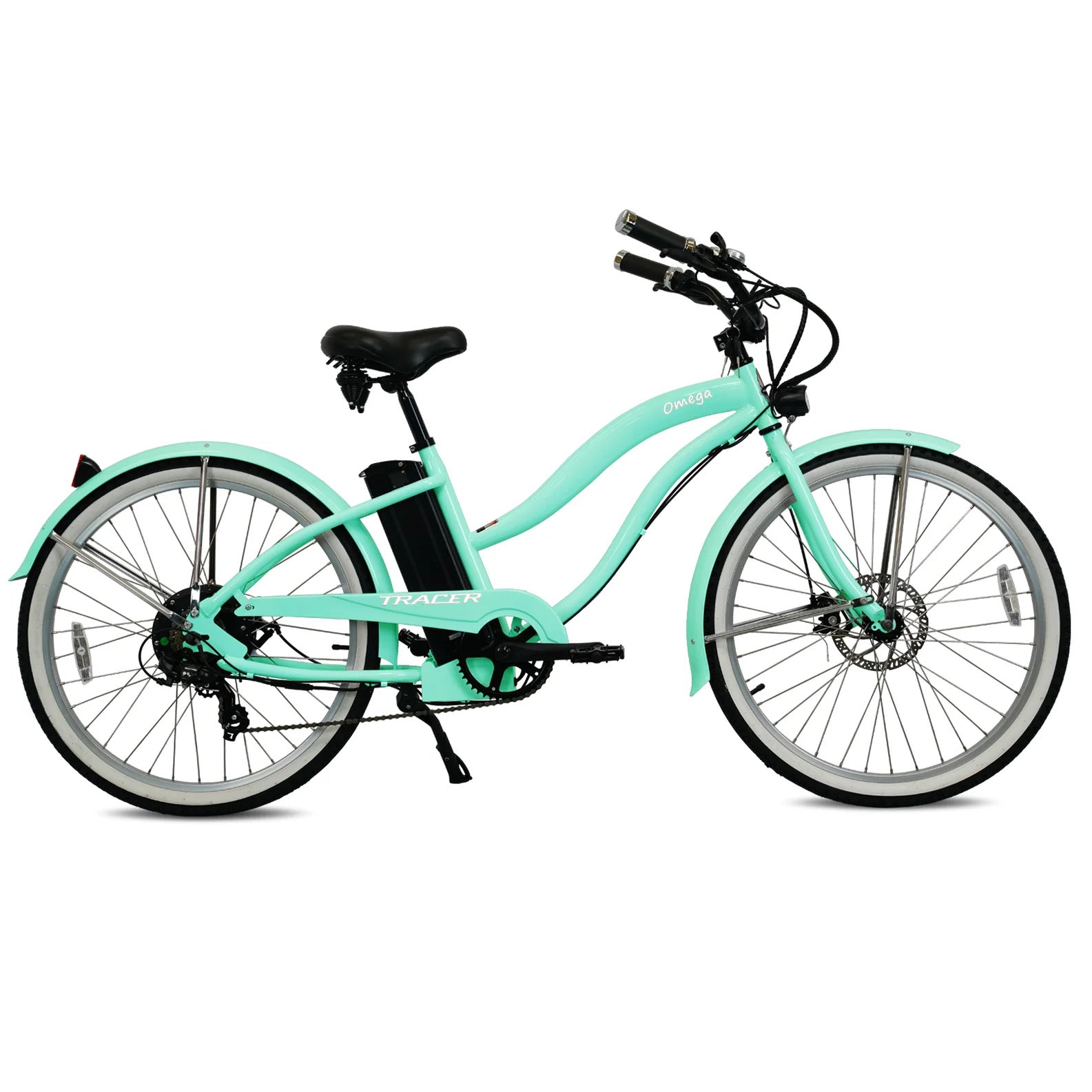 Tracer OMEGA 500W 26" 7-Speed Electric Beach Cruiser Bike