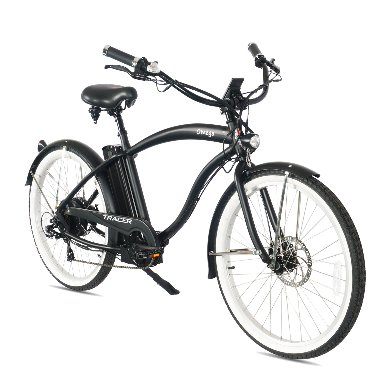 Tracer OMEGA 500W 26" 7-Speed Electric Beach Cruiser Bike