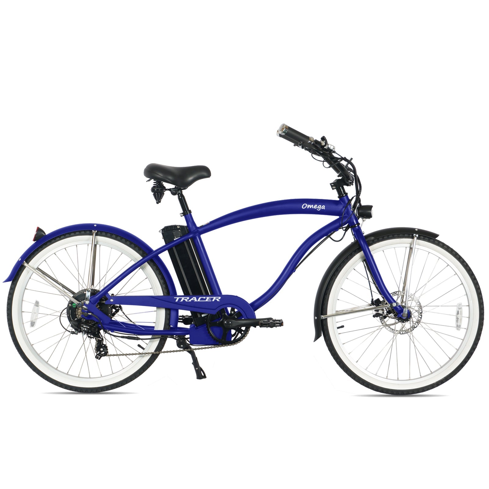 Tracer OMEGA 500W 26" 7-Speed Electric Beach Cruiser Bike