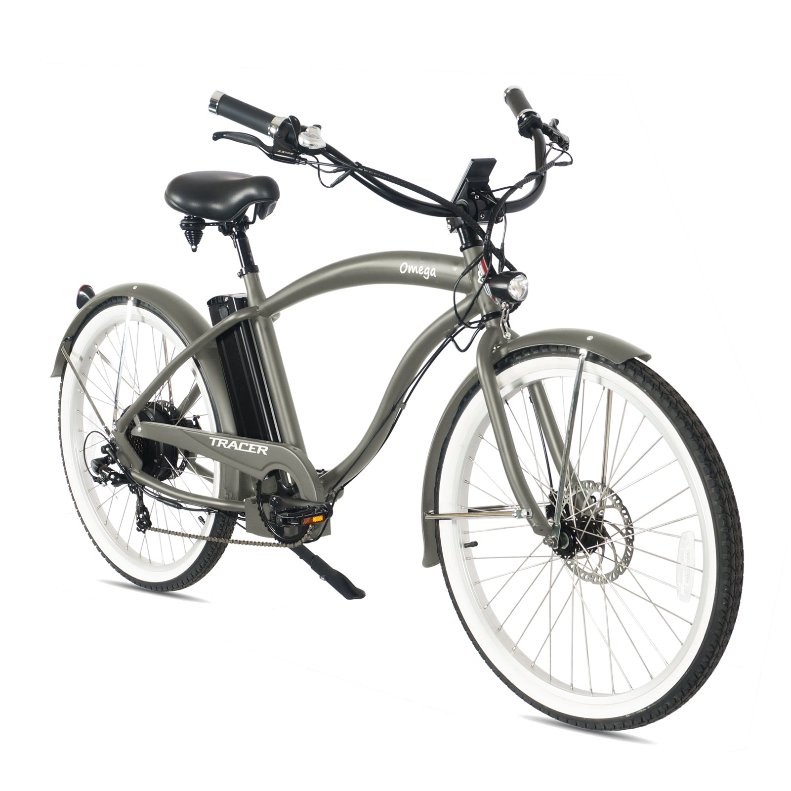 Tracer OMEGA 500W 26" 7-Speed Electric Beach Cruiser Bike