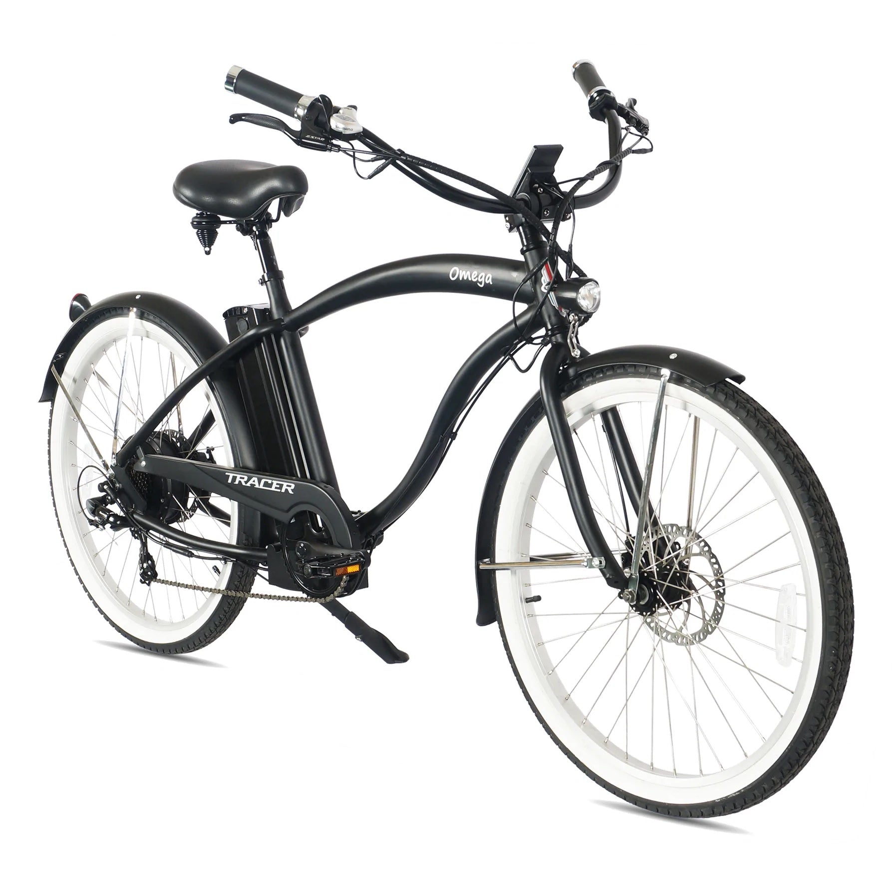 Tracer OMEGA 500W 26" 7-Speed Electric Beach Cruiser Bike
