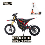 NAVEE Storm G electric dirt bike studio shot