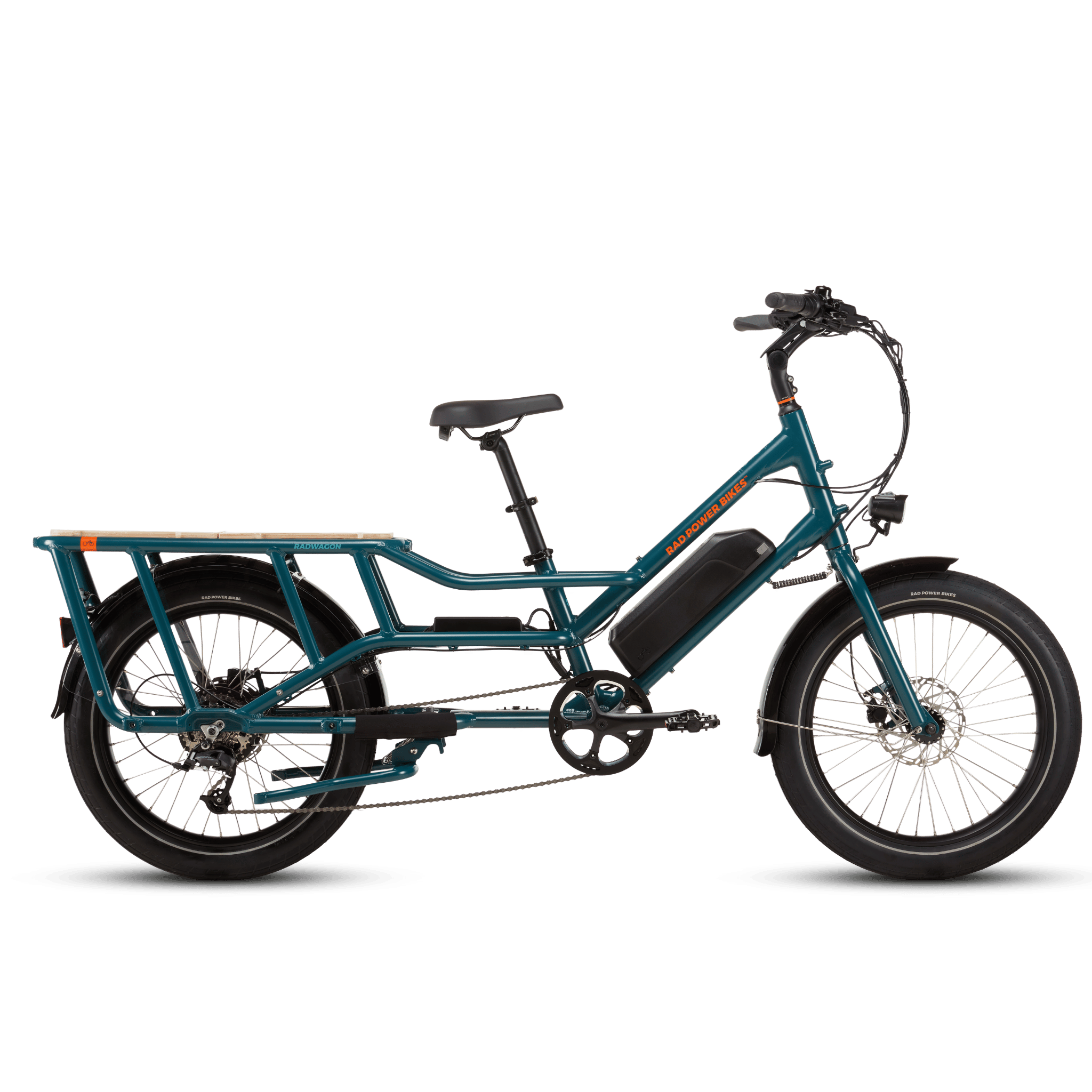 RadWagon electric cargo bike, side view