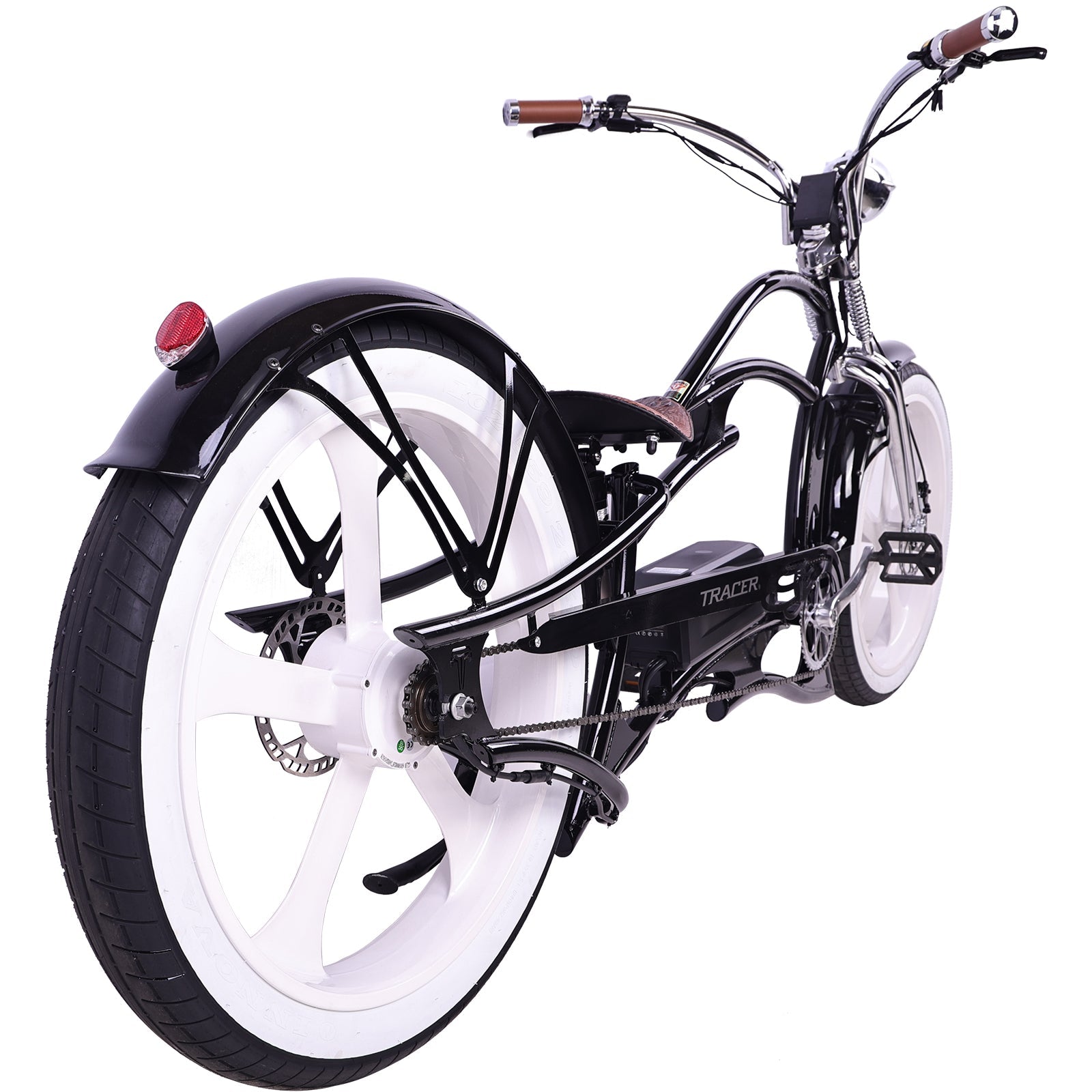 26" Raptor Pro DS Electric 5-Speed 800W Chopper Fat Tire Bike