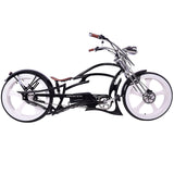 26" Raptor Pro DS Electric 5-Speed 800W Chopper Fat Tire Bike