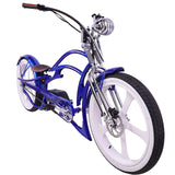 26" Raptor Pro DS Electric 5-Speed 800W Chopper Fat Tire Bike