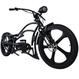 26" Raptor Pro DS Electric 5-Speed 800W Chopper Fat Tire Bike