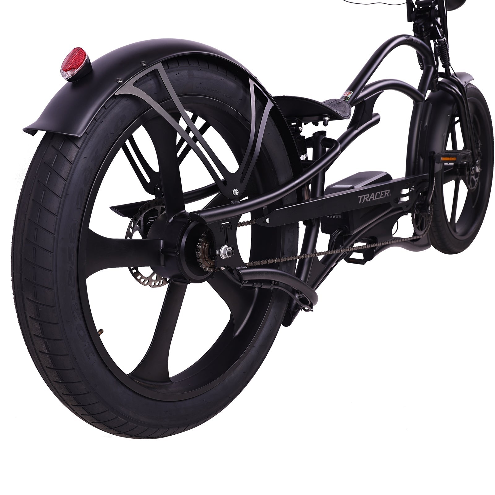 26" Raptor Pro DS Electric 5-Speed 800W Chopper Fat Tire Bike