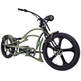 26" Raptor Pro DS Electric 5-Speed 800W Chopper Fat Tire Bike