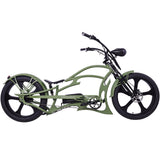 26" Raptor Pro DS Electric 5-Speed 800W Chopper Fat Tire Bike