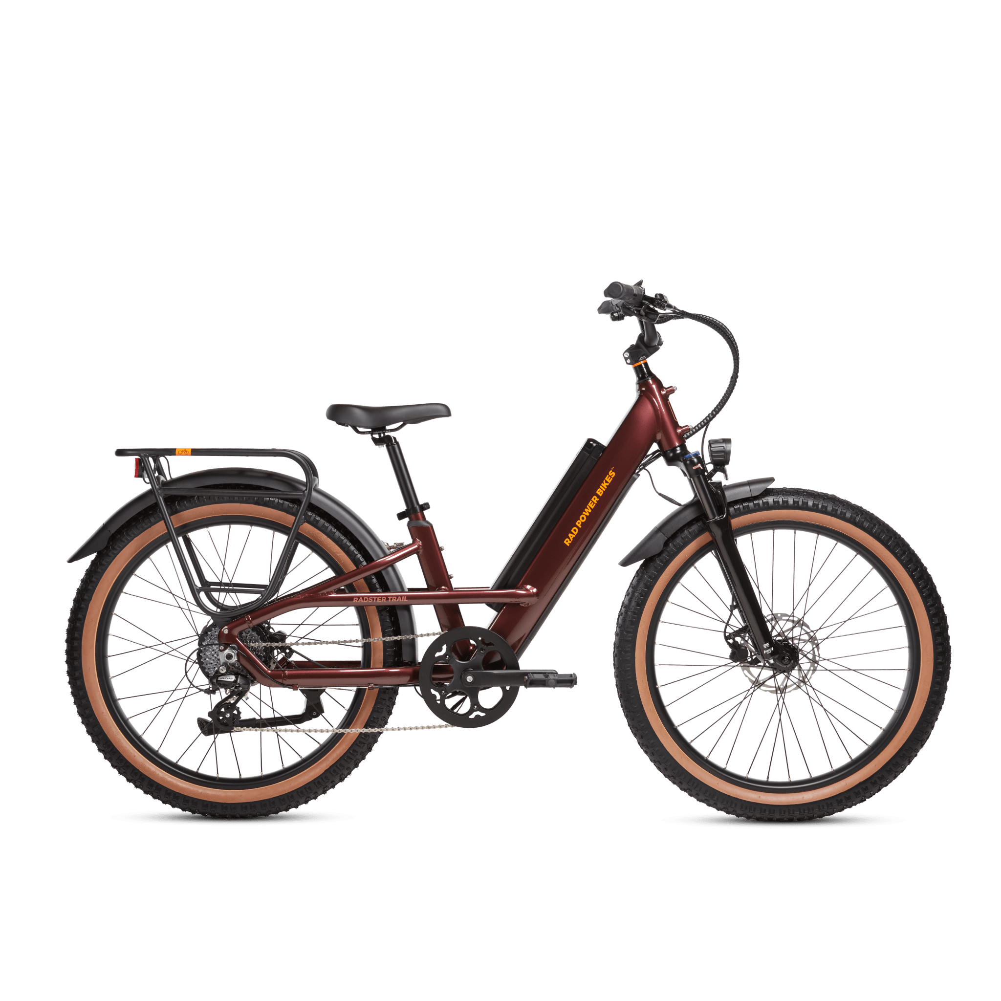 Radster Trail electric off-road bike, side view