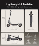 NAVEE ST3 Pro Electric Scooter｜Damping Arm™ Suspension｜46.6miles Eco-range｜1350W