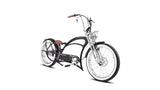 Micargi Severus DTS stretch cruiser ebike, black, front view