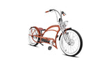 Micargi Severus DTS stretch cruiser ebike, brown, front view