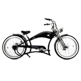 Micargi Tracer Twenty5 GTS electric cruiser bike, black, side view