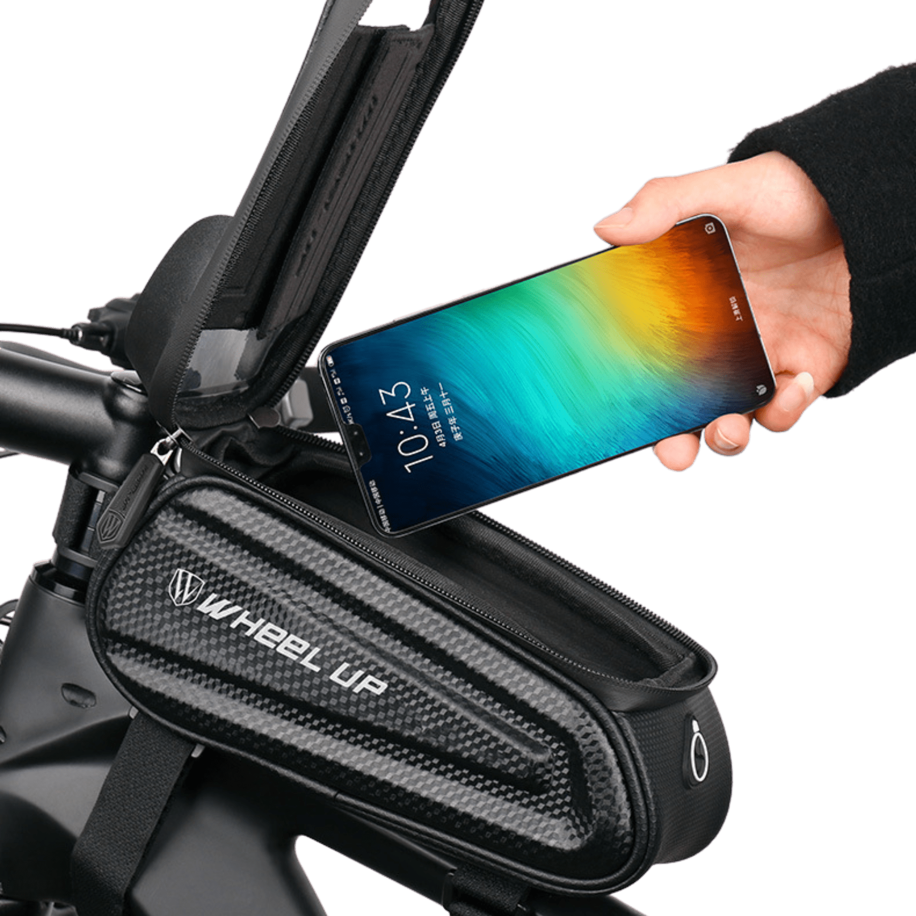 Hard-Shell Waterproof Bike Frame Bag