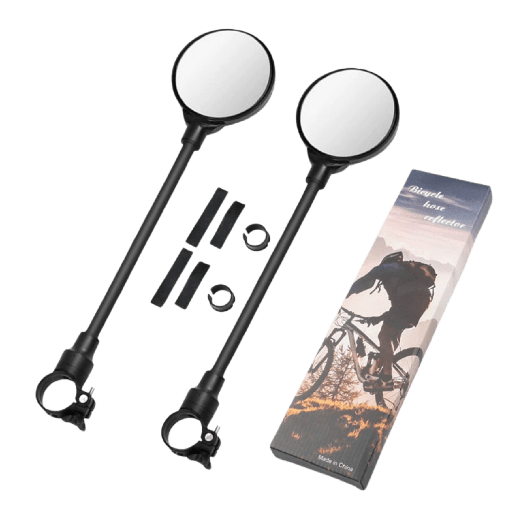 360° Adjustable Round Handlebar Rearview Mirrors